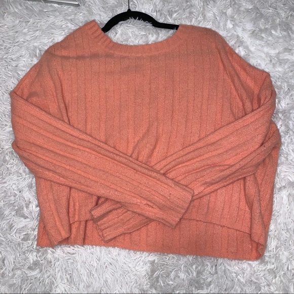 UO style pastel coral sweater - Picture 2 of 2